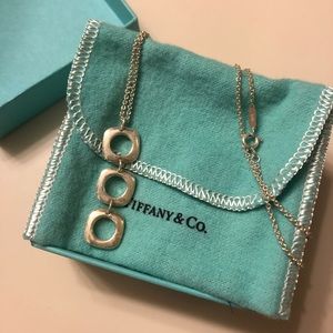 Tiffany & Co. Triple Square Cushion Drop Pendant